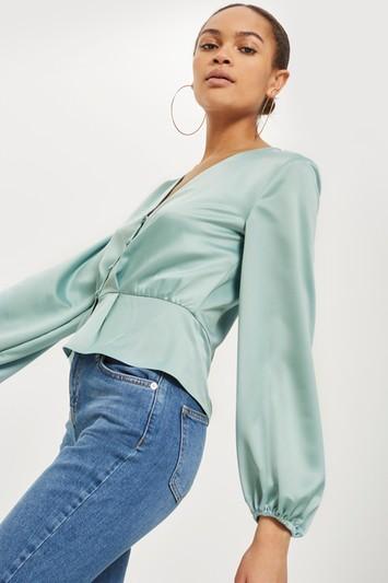 Topshop Frilled Blouse
