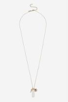 Topshop *aromatherapy Crystal Pendant Necklace