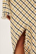 Topshop Gingham Spiral Skirt By Boutique