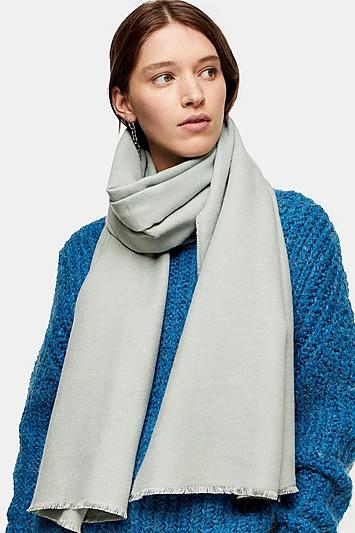 Topshop Pale Blue Lightweight Scarf