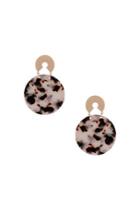 Topshop Disc And Circle Drop Earrings