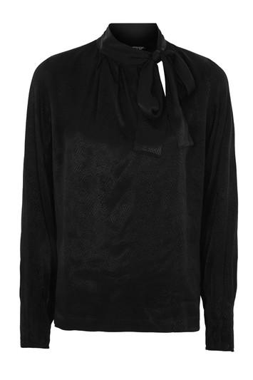 Topshop Animal Jacquard Blouse