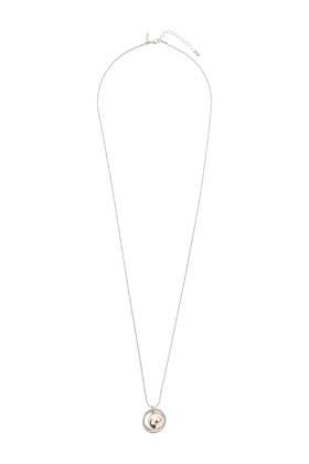 Topshop Ball And Ring Necklace