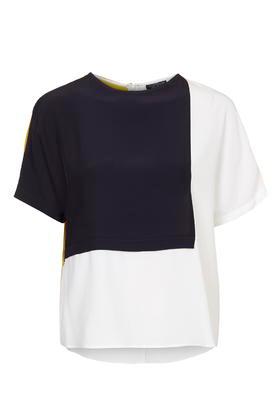 Topshop Petite Colour Block Tee