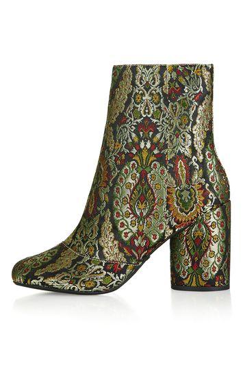 Topshop Harry Jacquard Ankle Boots