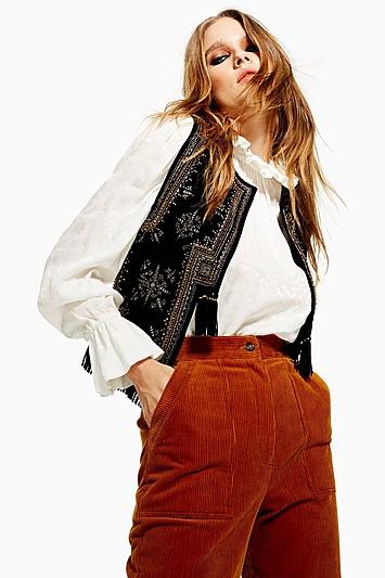 Topshop Embellished Waistcoat