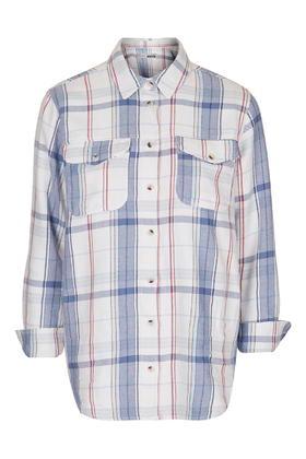 Topshop Moto Heavy Check Shirt