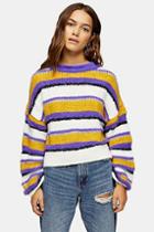 Topshop Petite Multi Feather Jumper