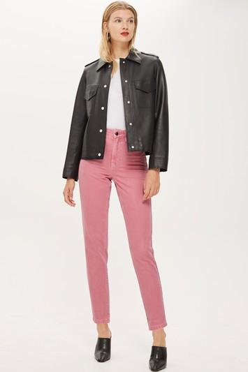 Topshop Pink Mom Jeans