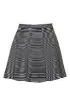 Topshop Petite Stripe Flippy Skirt