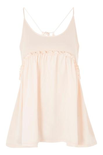 Topshop Satin Mix Layer Camisole Top