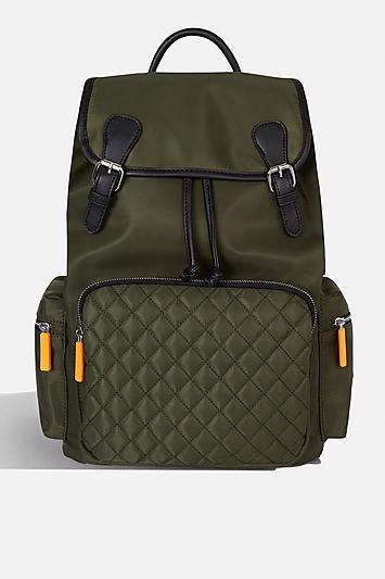 Topshop *mia Khaki Backpack By Skinnydip