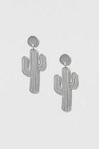 Topshop Mirrored Cactus Earrings