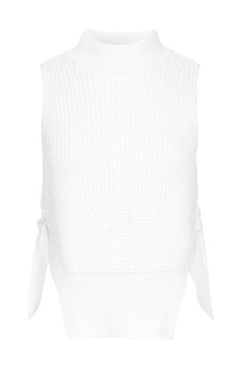 Topshop Petite Sleeveless Tie Side Tank Top