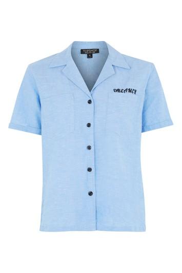 Topshop Dreamer Short Sleeve Shirt