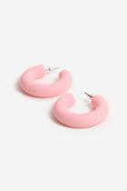 Topshop Wide Matte Hoop Earrings