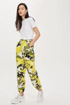 Topshop High Waisted Camo Print Trousers