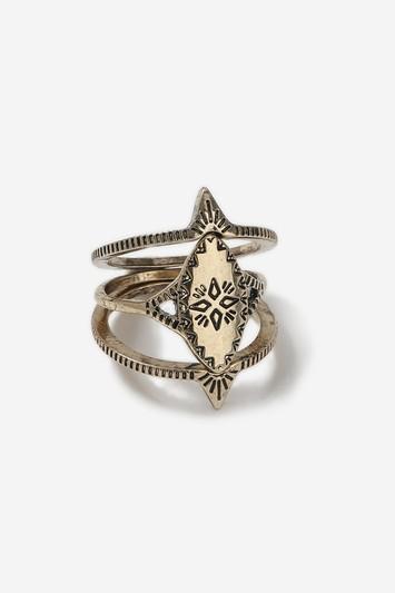Topshop Diamond Stack Rings