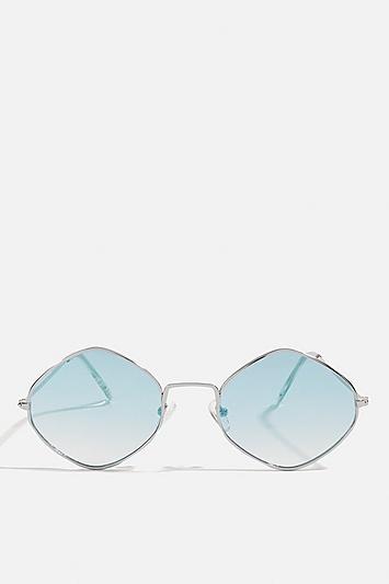 Skinny Dip *blue Diamond Sunglasses By Skinnydip