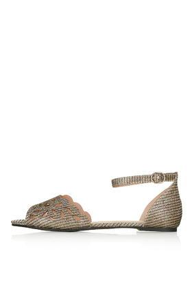 Topshop Hoop Glitter Cut-out Sandals