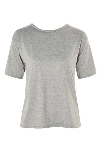 Topshop *tie Back Crop T-shirt By Glamorous