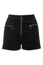 Topshop *high Waisted Cord Shorts By Glamorous