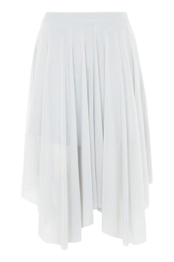 Topshop Petite Tulle Midi Skirt