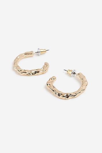Topshop Mini Organic Hoop Earrings