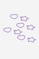 Topshop *purple Star And Heart Hair