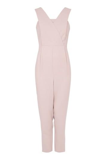 Topshop Blush Tapered Jumpsuit