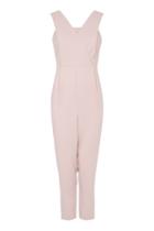 Topshop Blush Tapered Jumpsuit
