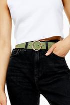 Topshop Sage Green Bamboo Belt