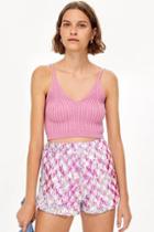 Topshop Pink Sequin Shorts