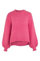 Topshop Textured Balloon Sleeve Jumper