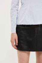 Topshop Leather Mini Pencil Mini Skirt By Boutique