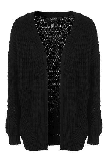 Topshop Fisherman Rib Cardigan