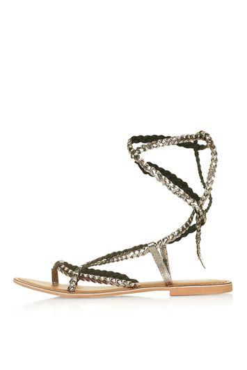 Topshop Hope Plait Tie Sandal