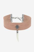 Topshop Suede Tusk Choker Necklace