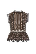 Topshop Petite Eyelet Lace Shell Top