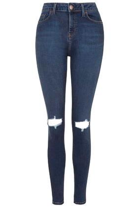 Topshop Moto Indigo Busted Jamie Jeans