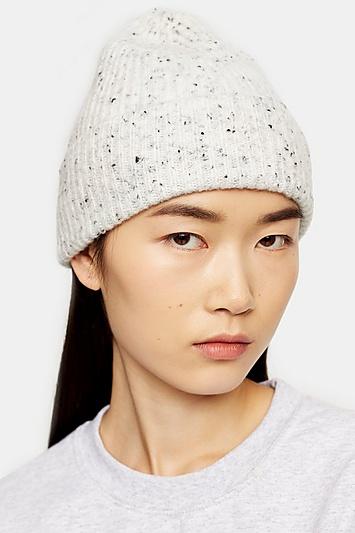 Topshop Grey Neppy Beanie