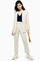 Topshop Ivory Single Breasted Blazer