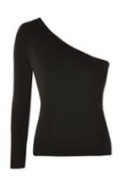 Topshop One Shoulder Knitted Top