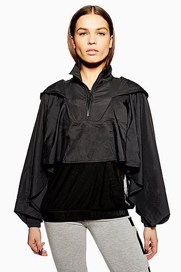 Topshop Drape Sleeve Jacket By Ivy Park