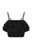 Topshop Double Layer Frill Top