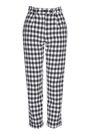 Topshop Gingham Mensy Trousers