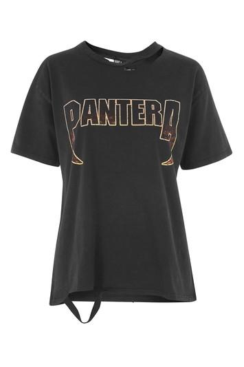 Topshop Pantera Extreme Slashed Tee