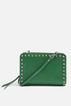 Topshop Sophie Leather Studded Cross-body Bag