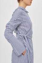 Topshop Stripe Shirt Dress By Boutique