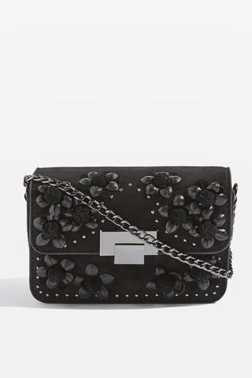 Topshop Rose Floral Print Cross Body Bag